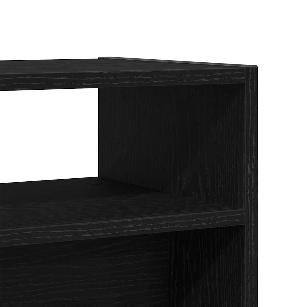 Konzolasztal Musta tammi 105 x 30 x 80 cm Faanyag