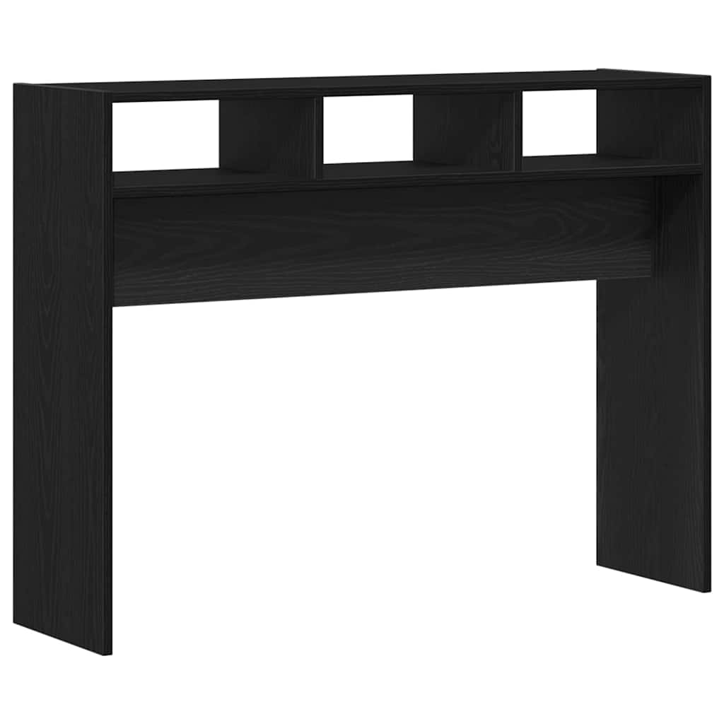 Konzolasztal Musta tammi 105 x 30 x 80 cm Faanyag