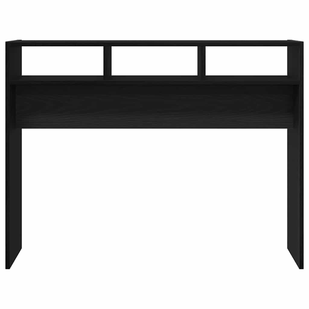 Konzolasztal Musta tammi 105 x 30 x 80 cm Faanyag