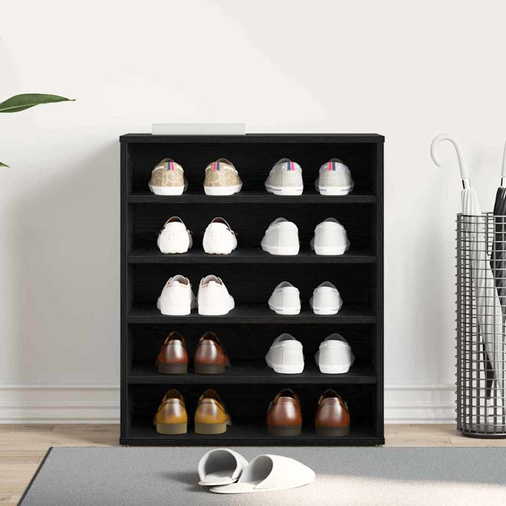 Cipősszekrény polcokkal Musta tammi 60 x 35 x 70 cm Faanyag