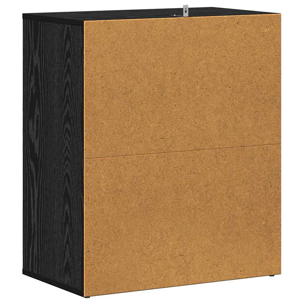 Cipősszekrény polcokkal Musta tammi 60 x 35 x 70 cm Faanyag