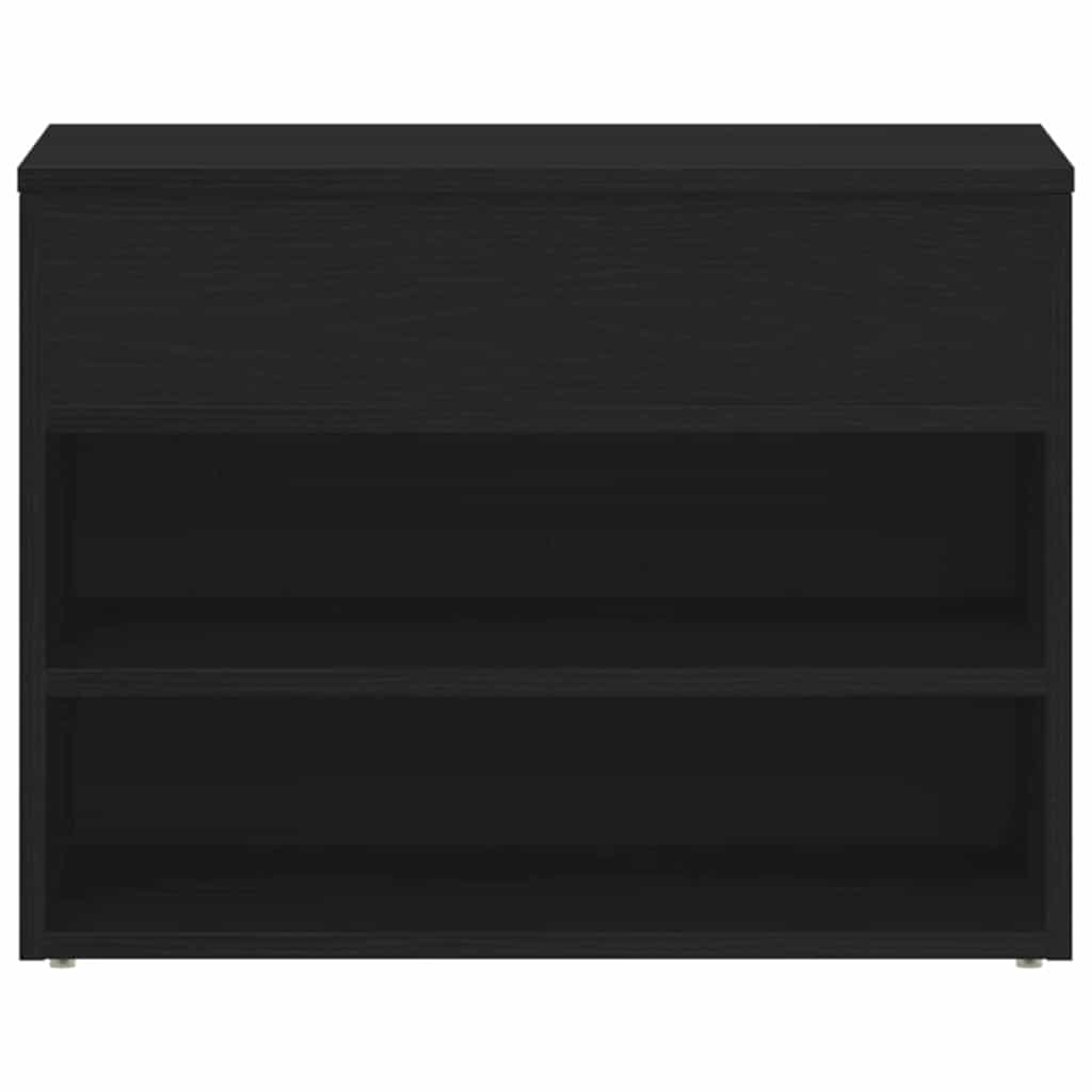 Cipőpad polcokkal tárolóval Musta tammi 60 x 30 x 45 cm Faanyag