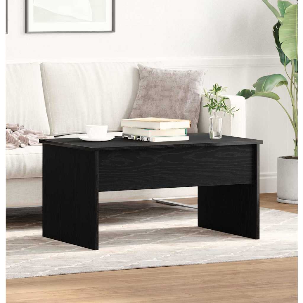 Dohányzóasztal Fekete tölgy 80 x 50.5 x 41.5 cm Faanyag