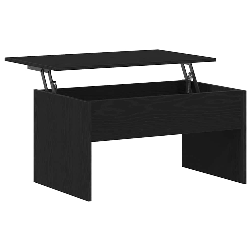 Dohányzóasztal Fekete tölgy 80 x 50.5 x 41.5 cm Faanyag