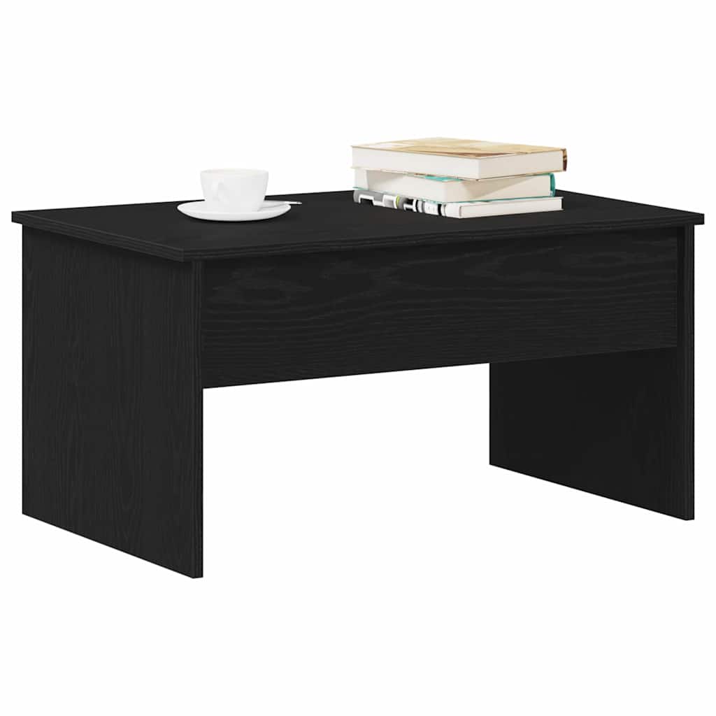 Dohányzóasztal Fekete tölgy 80 x 50.5 x 41.5 cm Faanyag