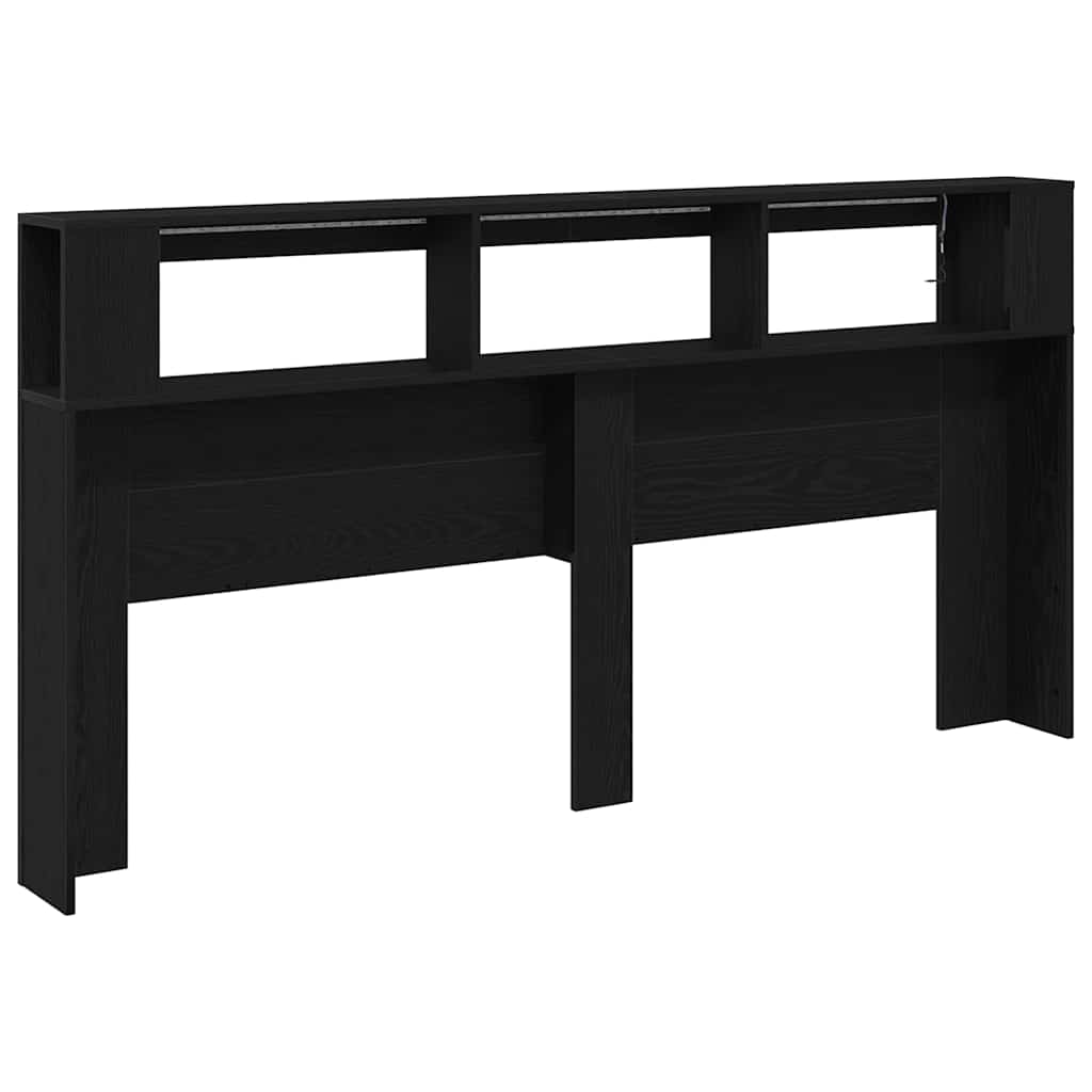 LED ágytámla Musta tammi 200 x 18.5 x 103.5 cm Faanyag
