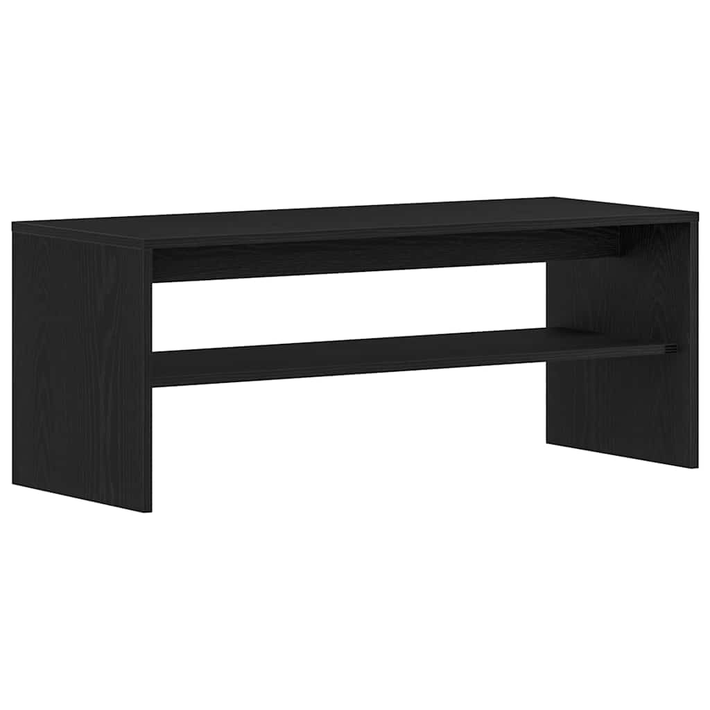 fekete tölgy szerelt fa TV-szekrény 100 x 40 x 40 cm