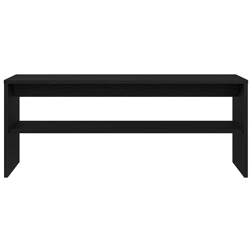fekete tölgy szerelt fa TV-szekrény 100 x 40 x 40 cm