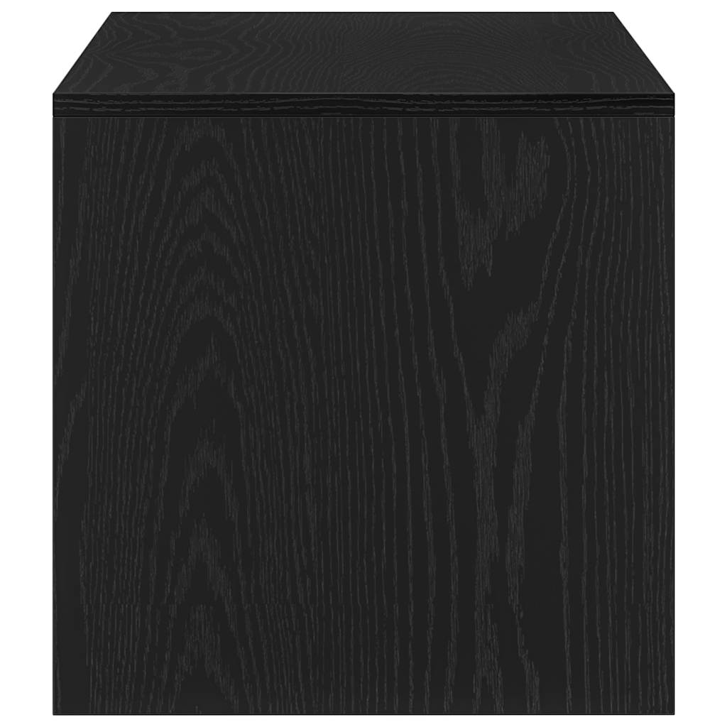 fekete tölgy szerelt fa TV-szekrény 100 x 40 x 40 cm