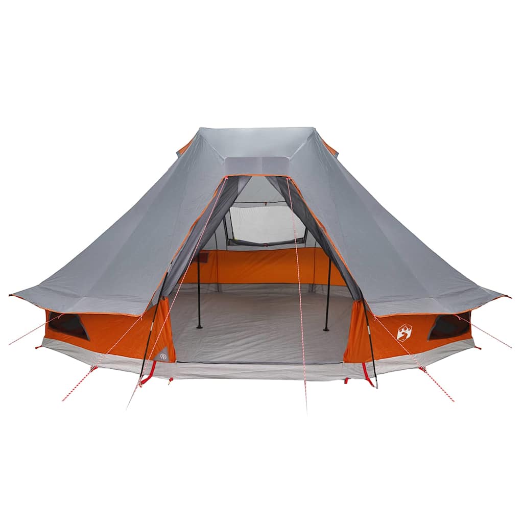 Családi Tipi sátor tetővel Szürke és narancs 466 x 310 x 240 cm