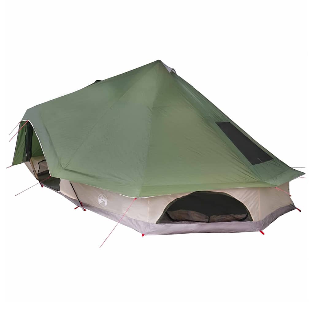 Családi Tipi sátor tetővel Zöld 680 x 430 x 270 cm