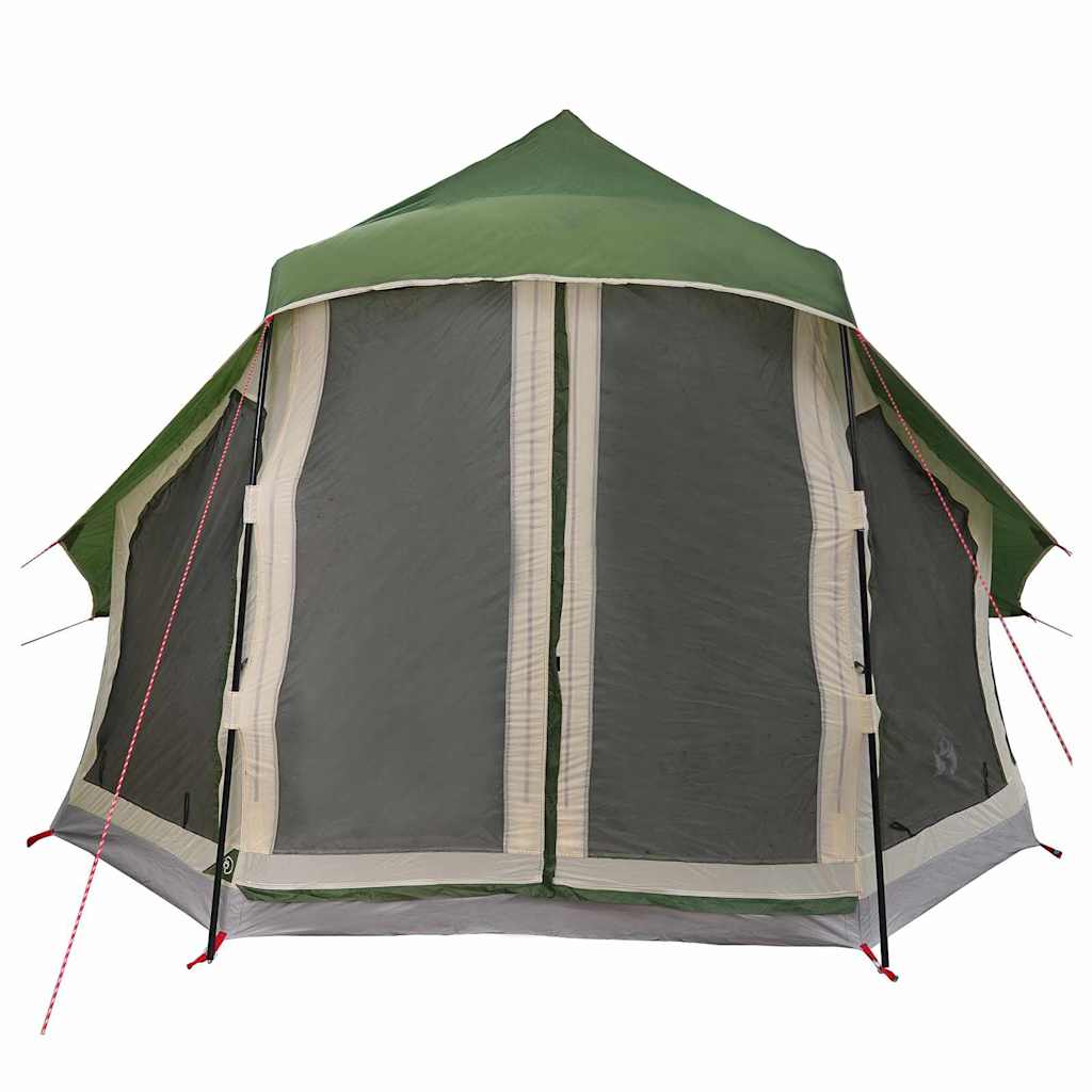 Családi Tipi sátor tetővel Zöld 404 x 370 x 270 cm