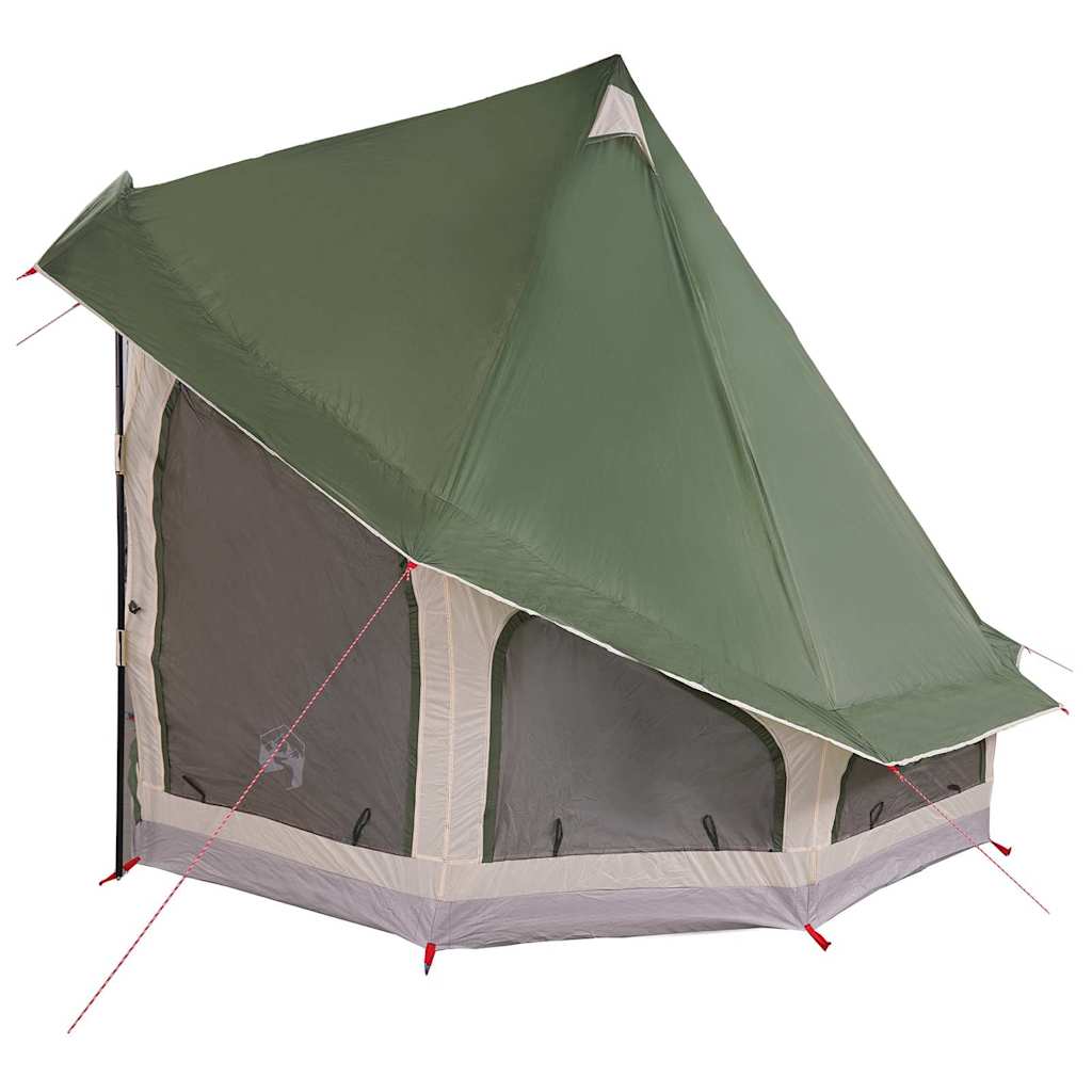 Családi Tipi sátor tetővel Zöld 404 x 370 x 270 cm