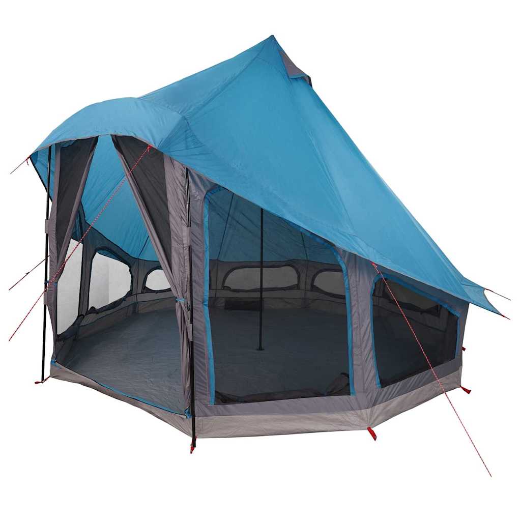 Családi Tipi sátor tetővel Kék 404 x 370 x 270 cm