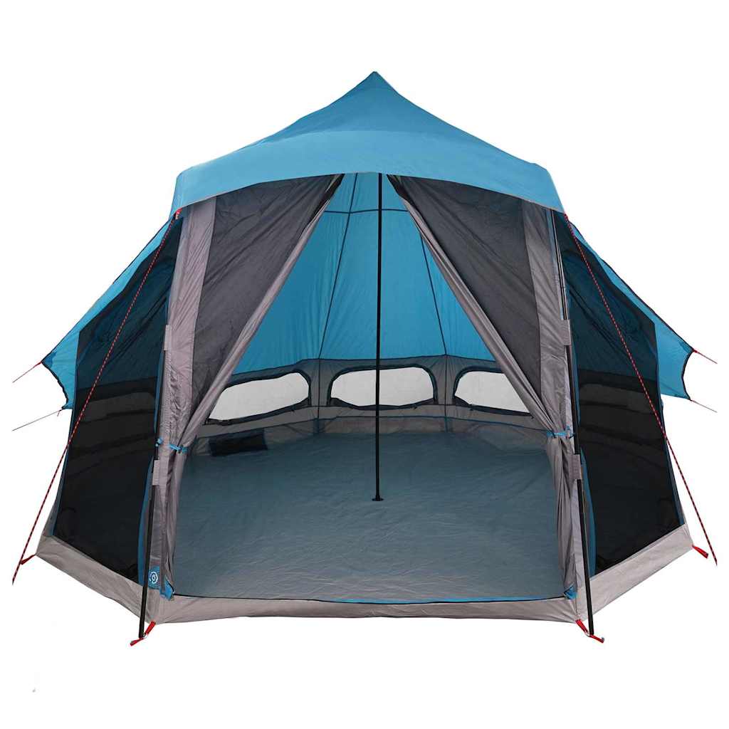Családi Tipi sátor tetővel Kék 404 x 370 x 270 cm