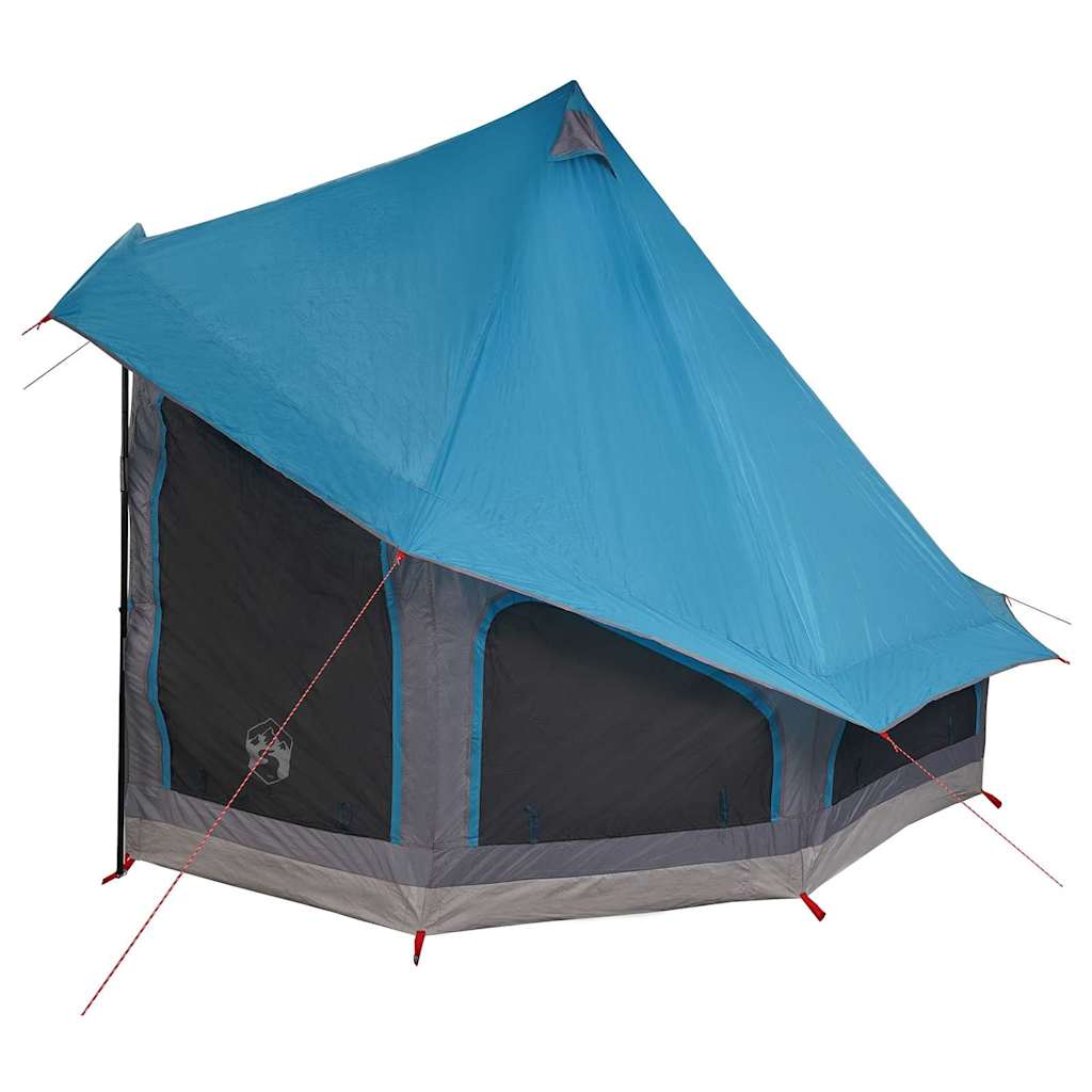 Családi Tipi sátor tetővel Kék 404 x 370 x 270 cm