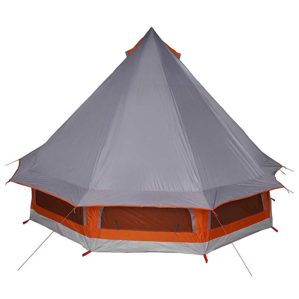 Családi Tipi sátor tetővel Szürke és narancs 404 x 370 x 270 cm
