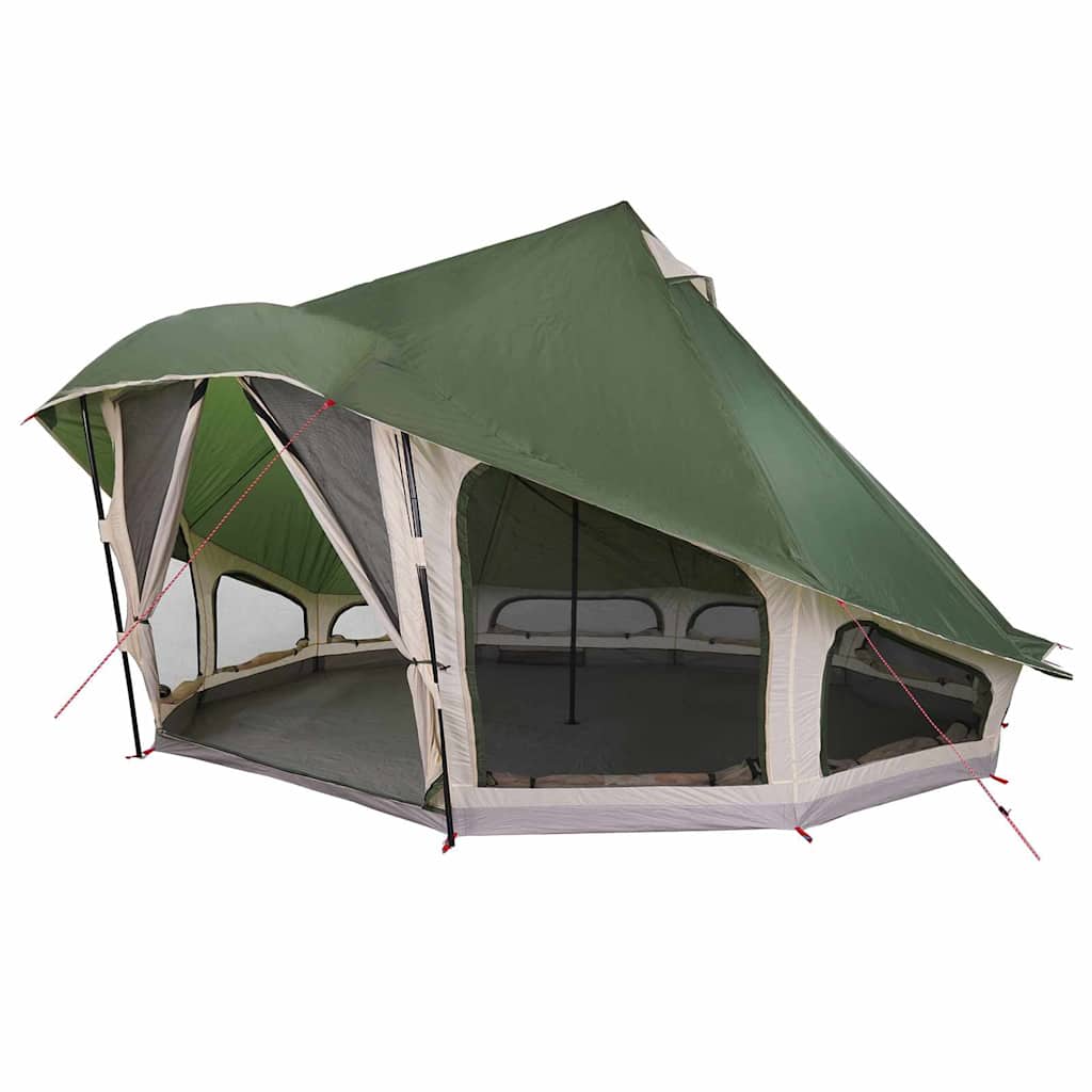 Családi Tipi sátor tetővel Zöld 508 x 470 x 300 cm