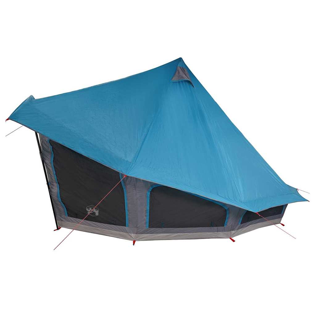 Családi Tipi sátor tetővel Kék és Szürke 508 x 470 x 300 cm
