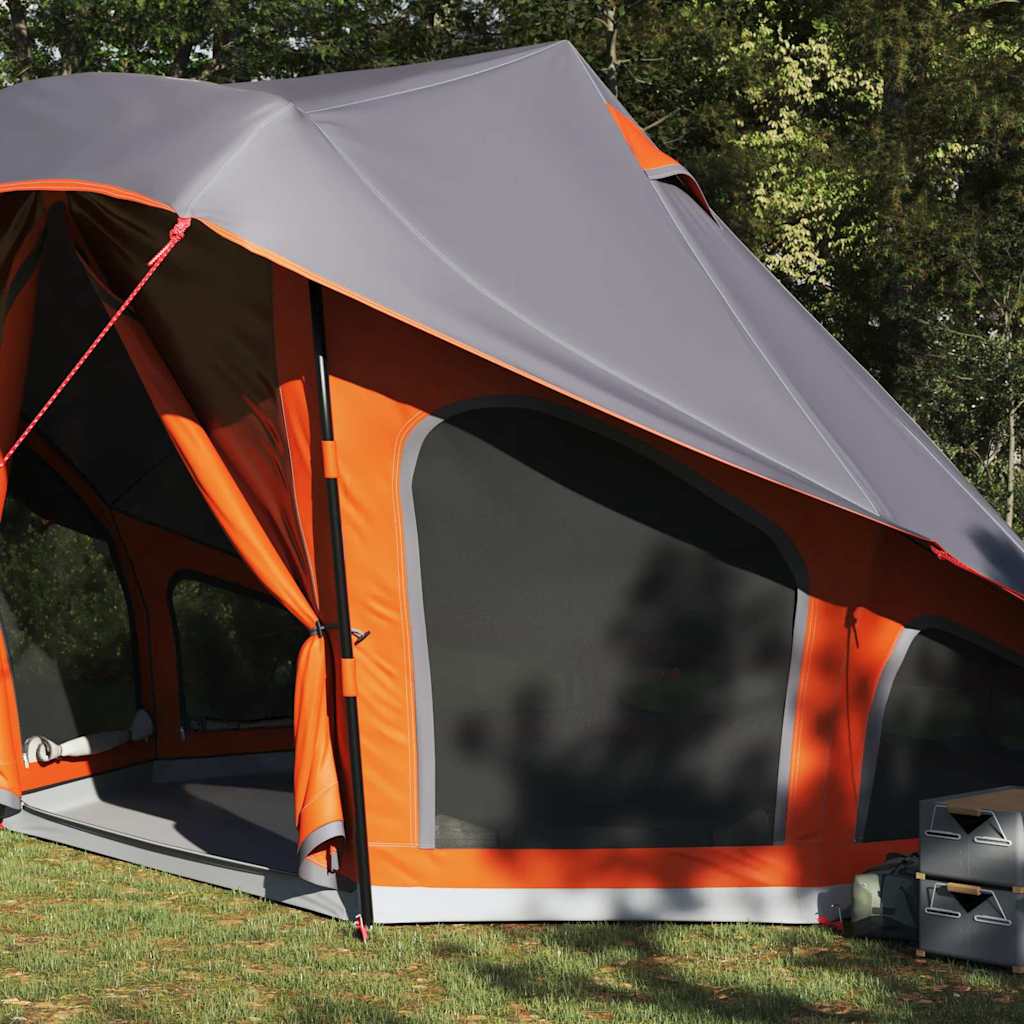 Családi Tipi sátor tetővel Szürke és narancs 508 x 470 x 300 cm