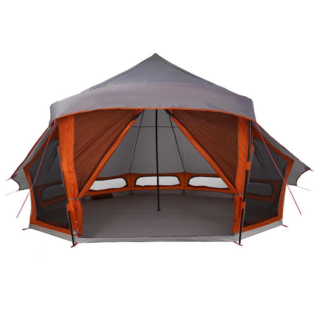 Családi Tipi sátor tetővel Szürke és narancs 508 x 470 x 300 cm