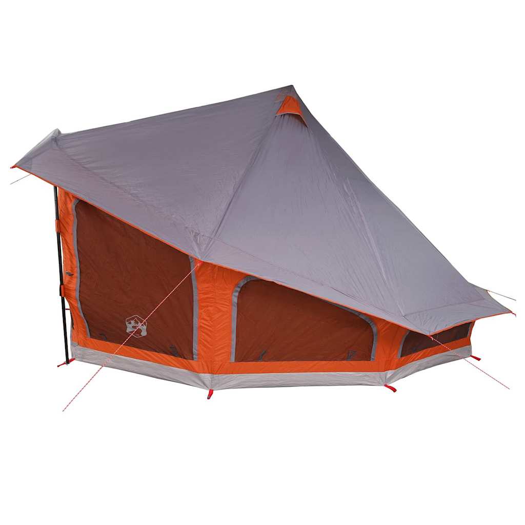 Családi Tipi sátor tetővel Szürke és narancs 508 x 470 x 300 cm