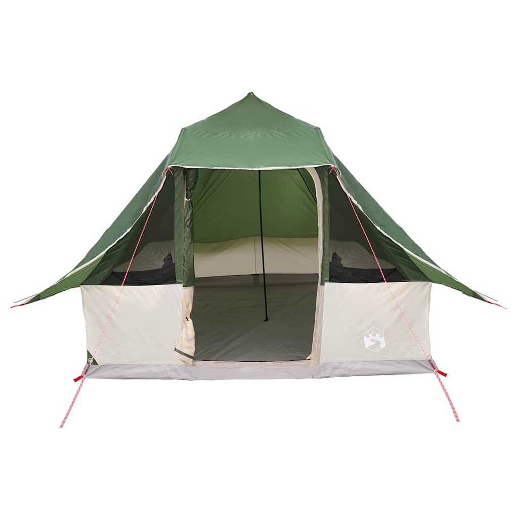 Családi Tipi sátor tetővel Zöld és Barna 358 x 296 x 258 cm