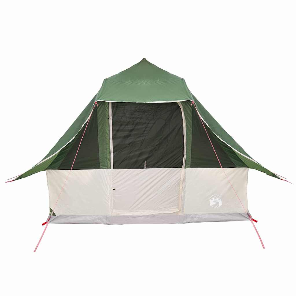 Családi Tipi sátor tetővel Zöld és Barna 358 x 296 x 258 cm