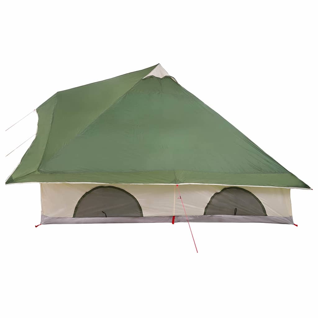 Családi Tipi sátor tetővel Zöld és Barna 358 x 296 x 258 cm