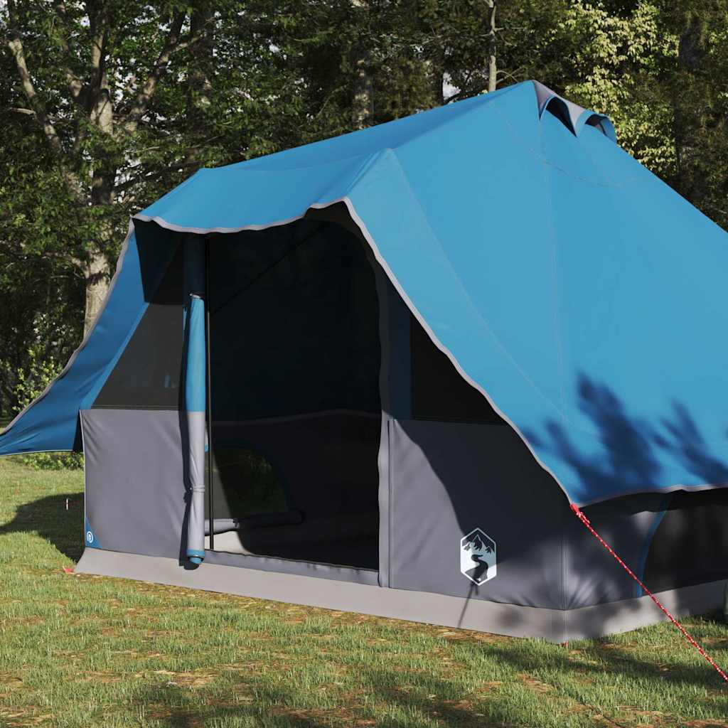 Családi Tipi sátor tetővel Kék és Szürke 358 x 296 x 258 cm