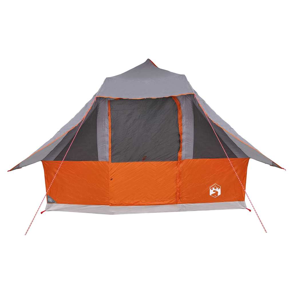 Családi Tipi sátor tetővel Szürke és narancs 358 x 296 x 258 cm