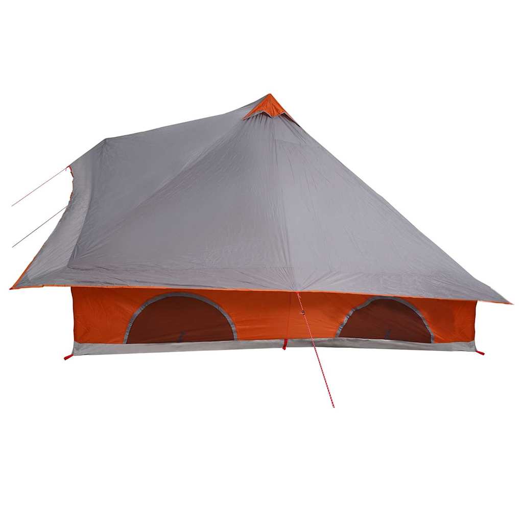 Családi Tipi sátor tetővel Szürke és narancs 358 x 296 x 258 cm