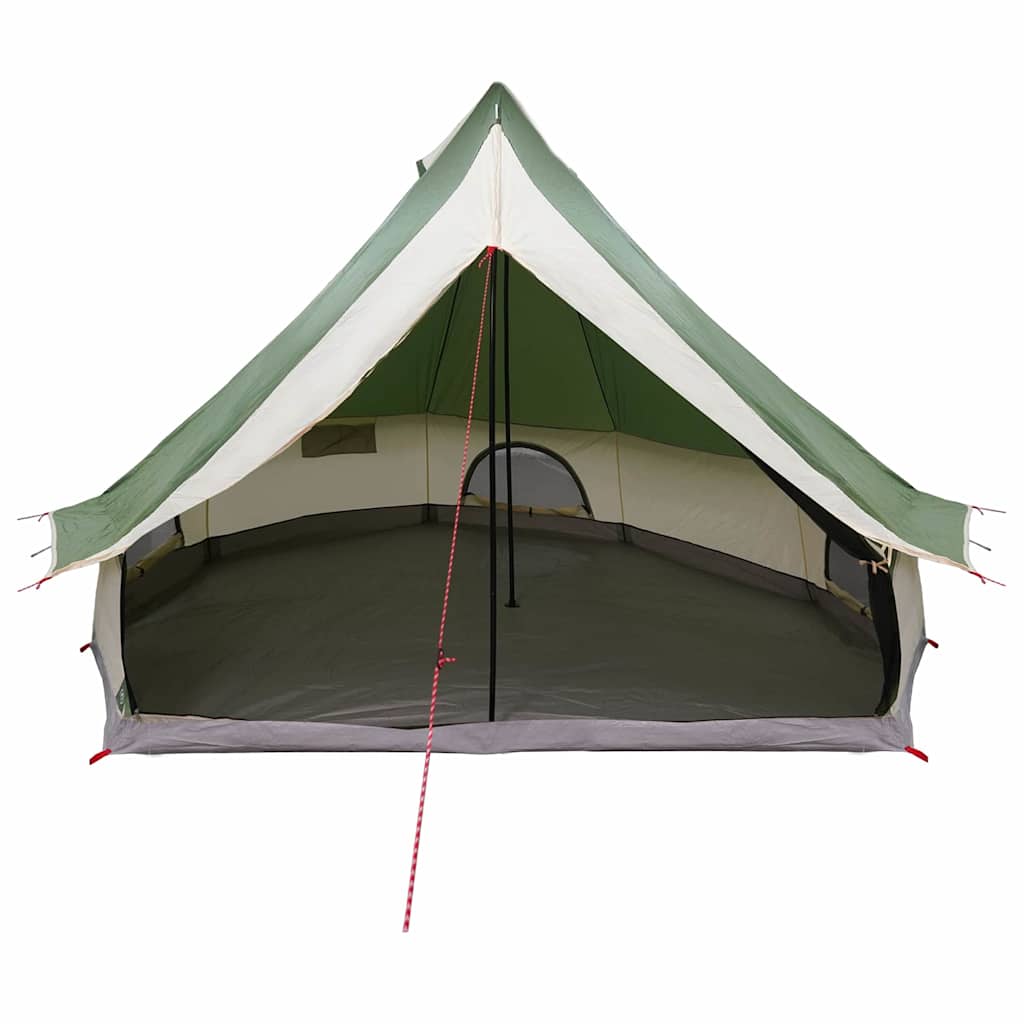 Családi Tipi sátor tetővel zöld és bézs 400 x 346 x 250 cm