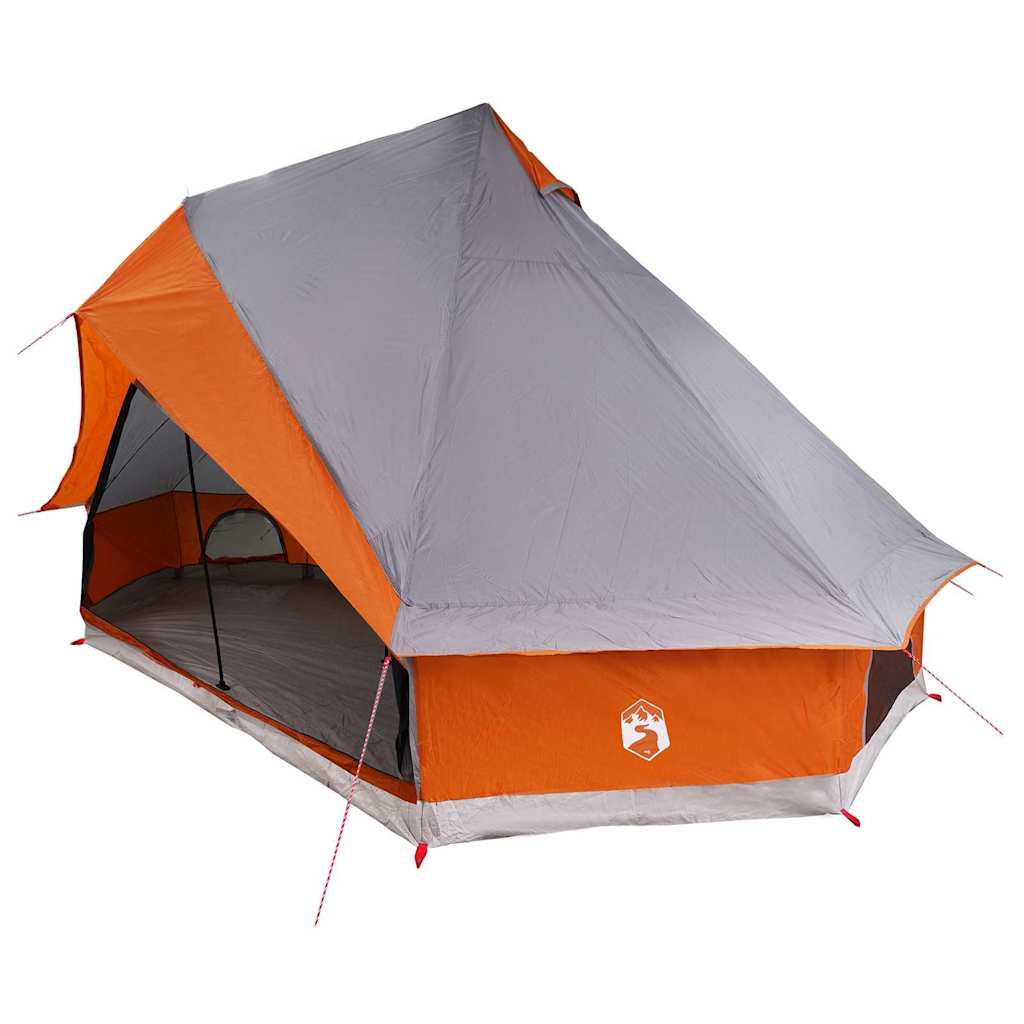 Családi Tipi sátor tetővel Szürke és narancs 400 x 346 x 250 cm