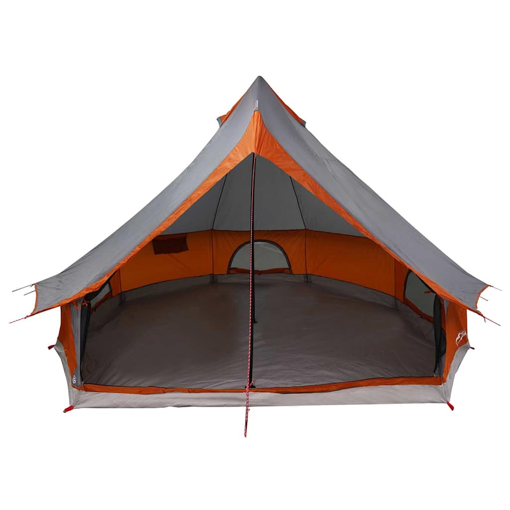 Családi Tipi sátor tetővel Szürke és narancs 400 x 346 x 250 cm