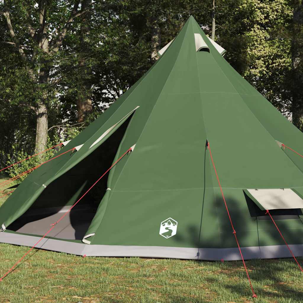 Családi Tipi sátor tetővel Zöld 560 x 560 x 300 cm