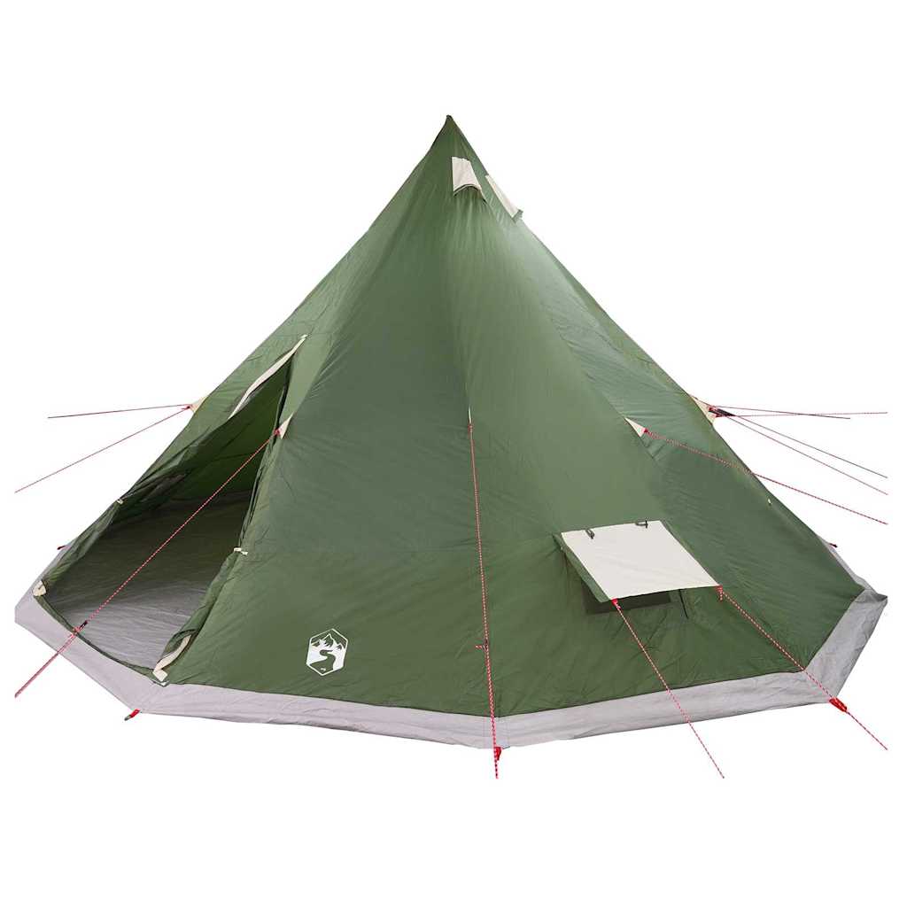 Családi Tipi sátor tetővel Zöld 560 x 560 x 300 cm
