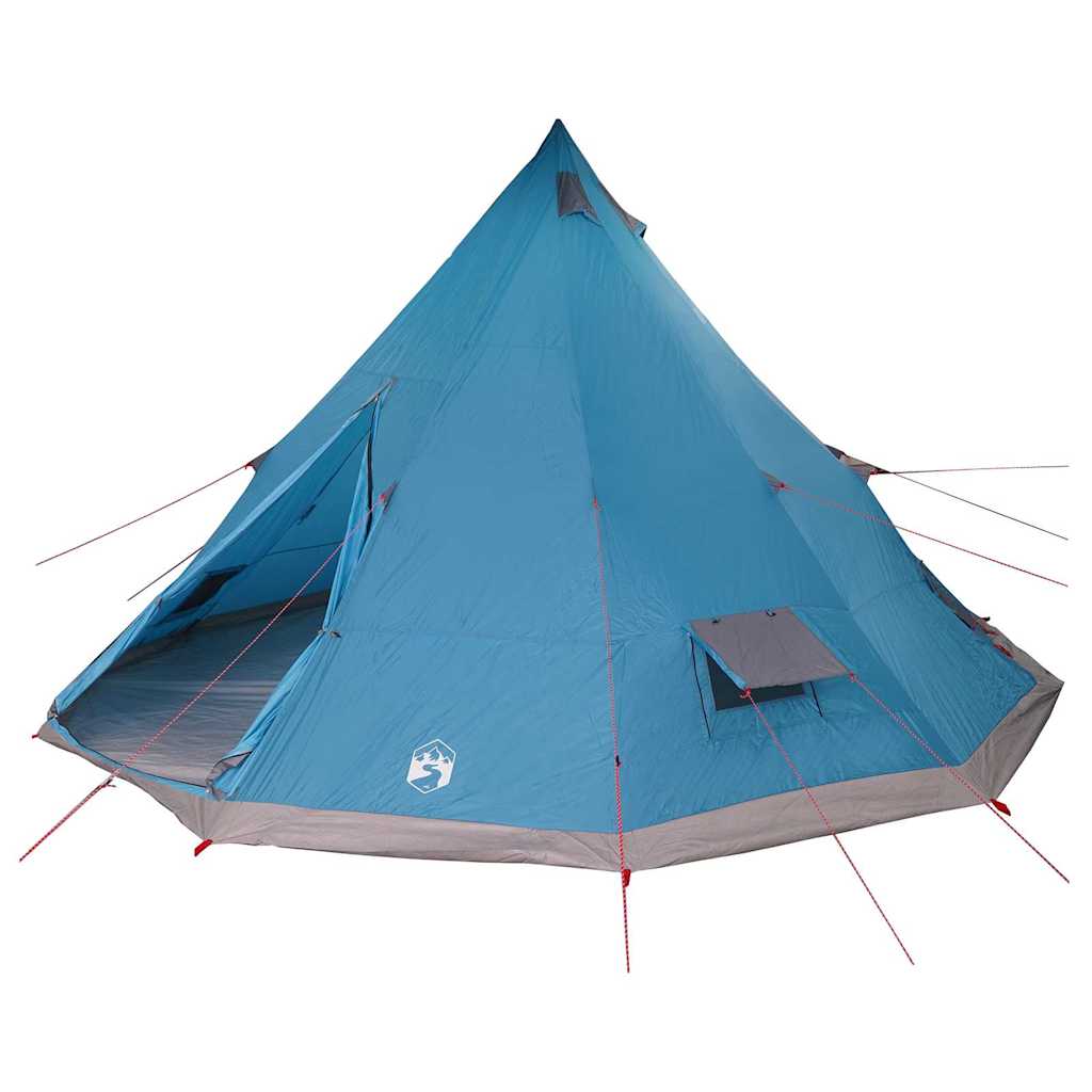 Családi Tipi sátor tetővel Kék és Szürke 560 x 560 x 300 cm