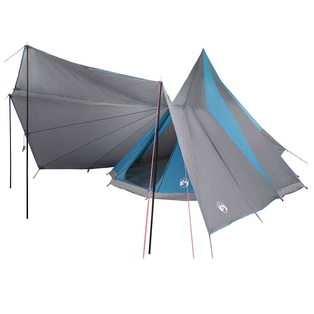 Családi Tipi sátor tetővel Kék és Szürke 510 x 690 x 330 cm