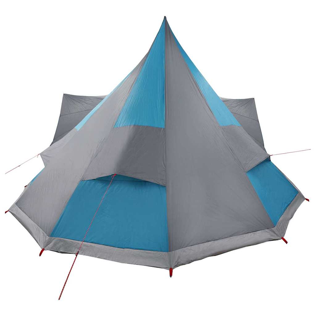 Családi Tipi sátor tetővel Kék és Szürke 510 x 690 x 330 cm