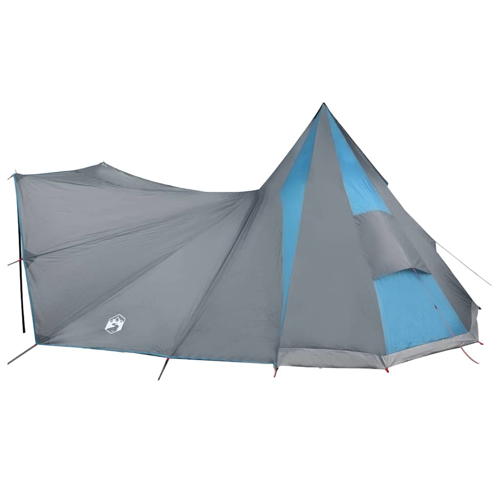Családi Tipi sátor tetővel Kék és Szürke 510 x 690 x 330 cm