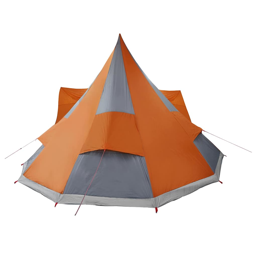 Családi Tipi sátor tetővel Szürke és narancs 510 x 690 x 330 cm