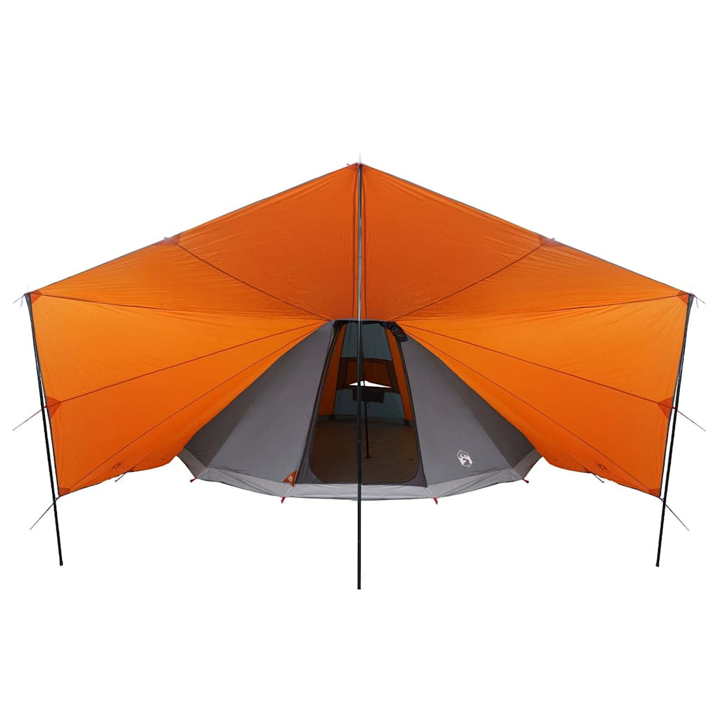 Családi Tipi sátor tetővel Szürke és narancs 510 x 690 x 330 cm