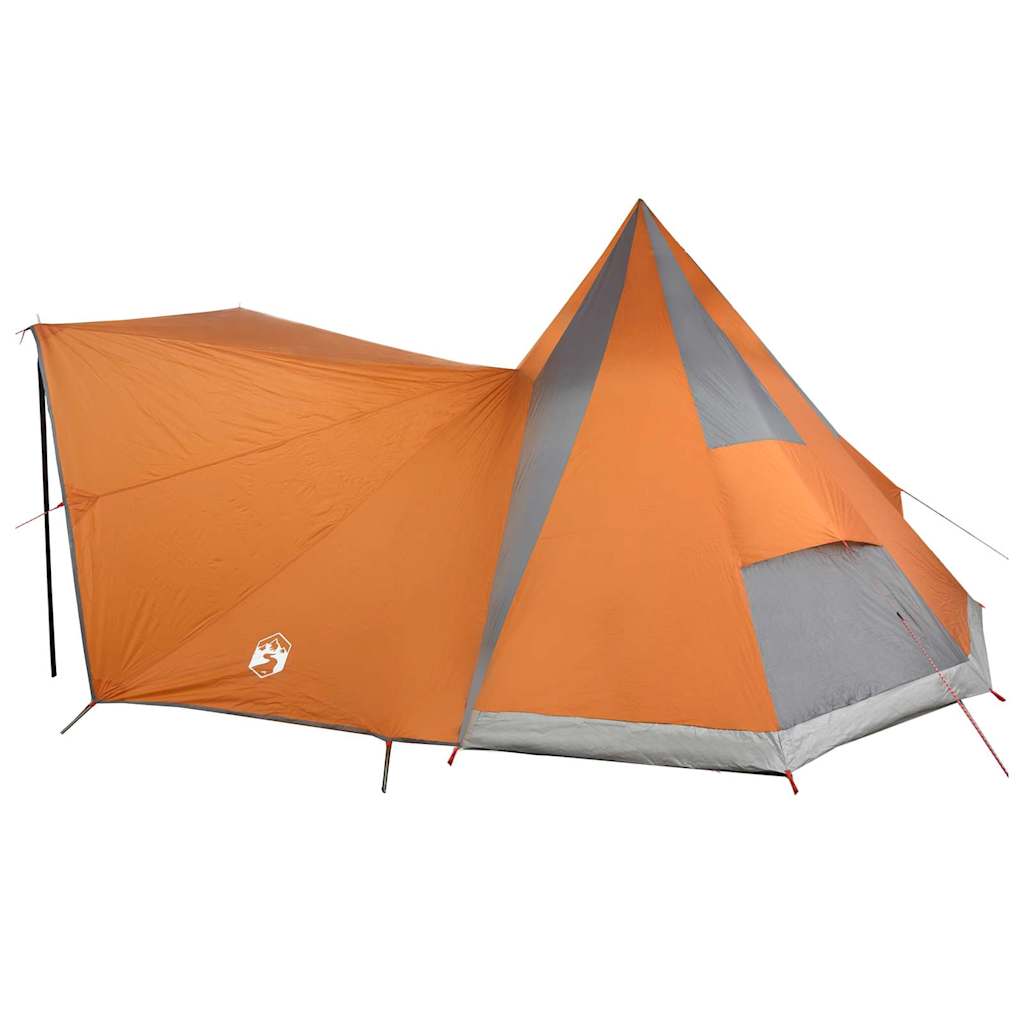 Családi Tipi sátor tetővel Szürke és narancs 510 x 690 x 330 cm
