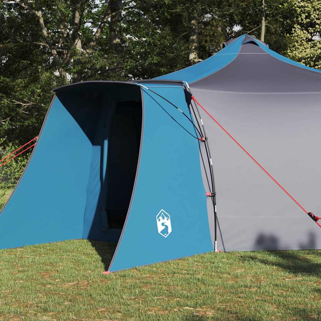 Tipi sátor tetővel Kék és Szürke 492 x 492 x 275 cm szövet