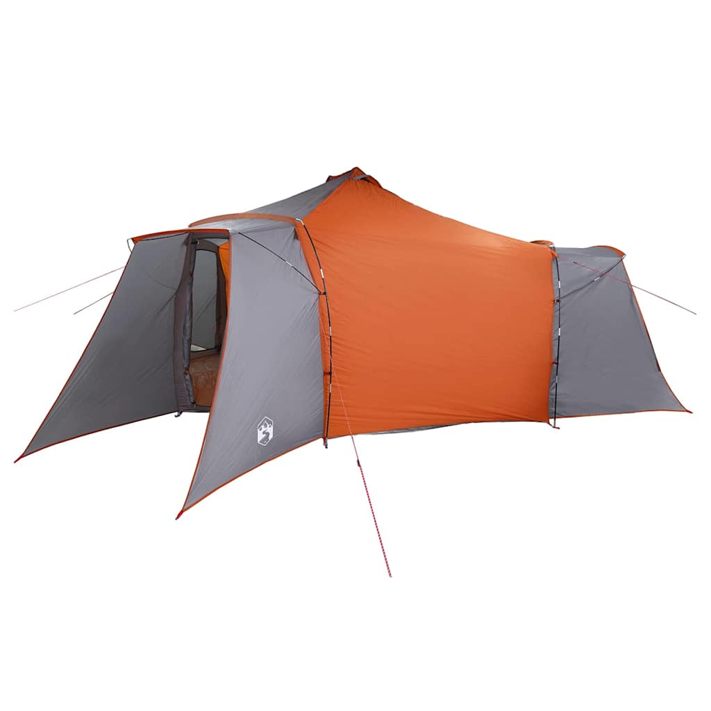 Tipi sátor tetővel Szürke és narancs 492 x 492 x 275 cm szövet