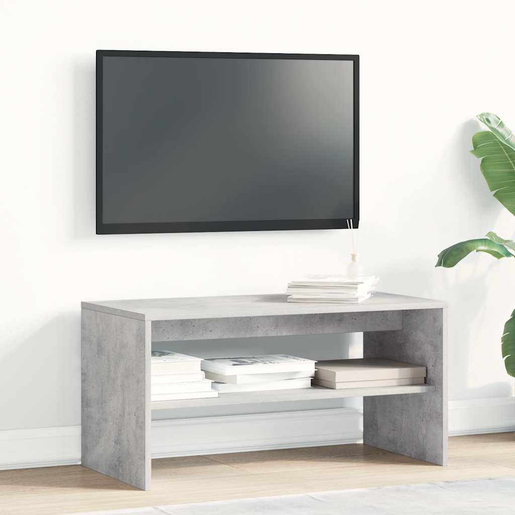 betonszürke forgácslap TV-szekrény 80 x 40 x 40 cm