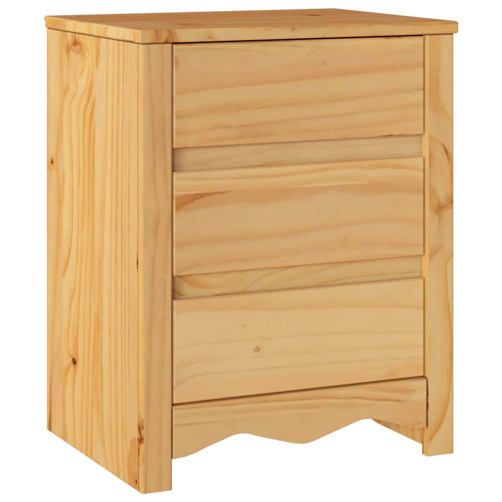 Éjjeliszekrény Drammen Tölgyszínű 45 x 35 x 56 cm Tömör fenyőfa
