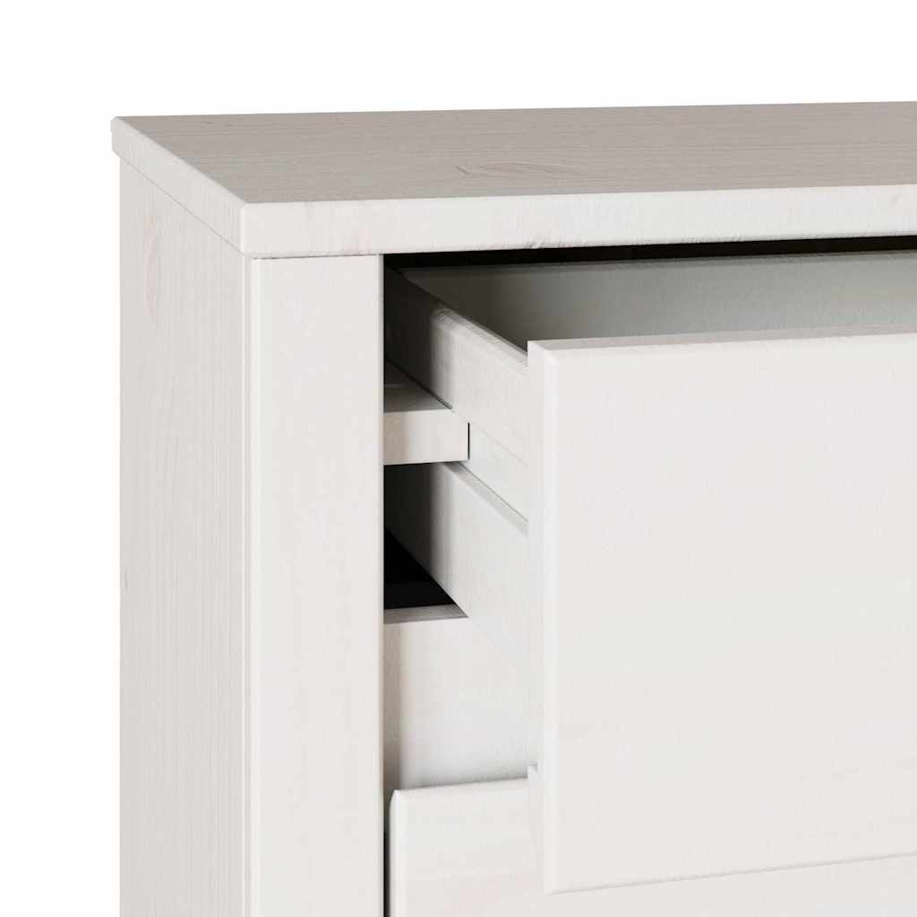 Éjjeliszekrény Drammen Fehér 45 x 35 x 56 cm Tömör fenyőfa