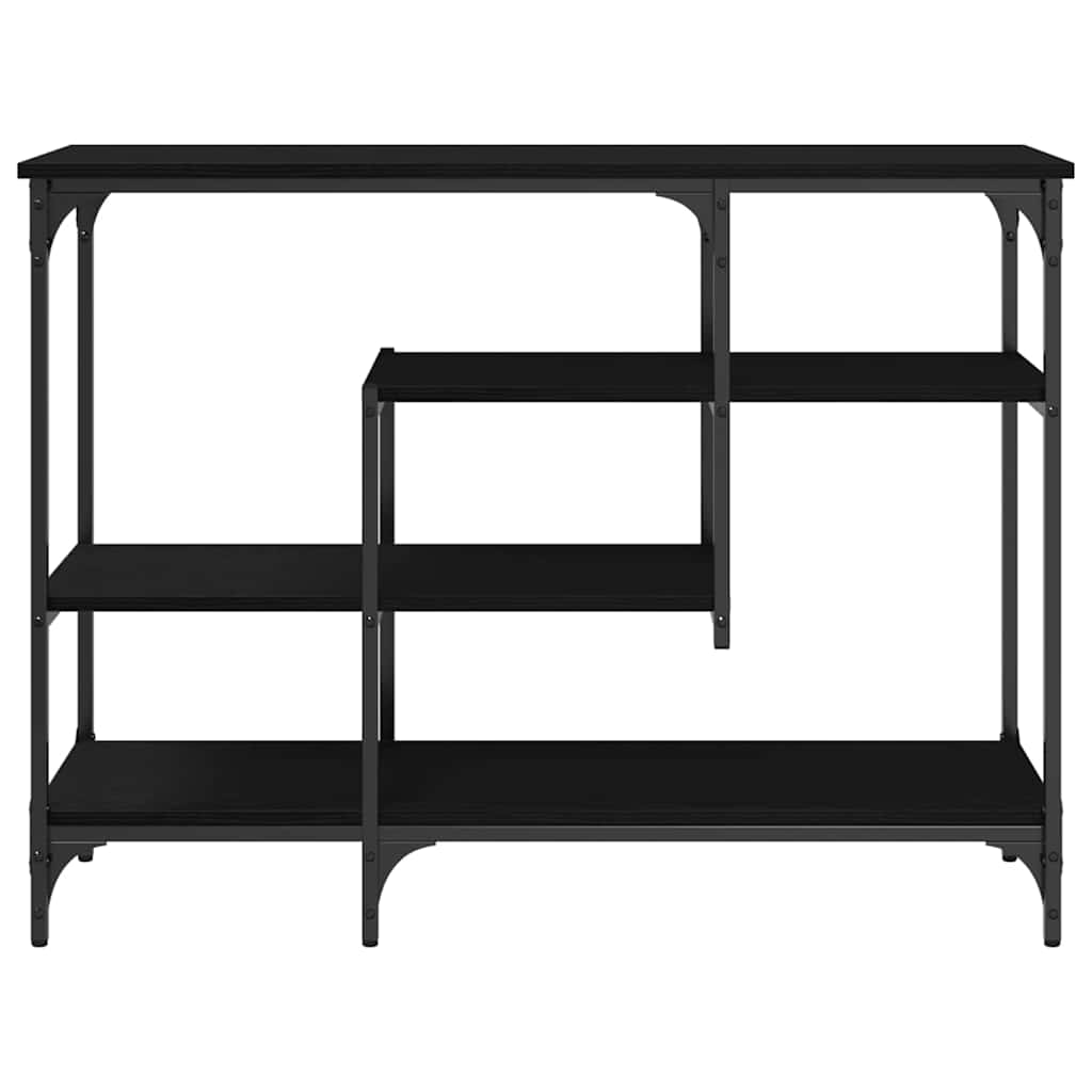 Konzolasztal Musta tammi 100 x 35 x 75 cm Műgyantás fa és fém